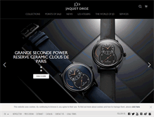 Tablet Screenshot of jaquet-droz.com